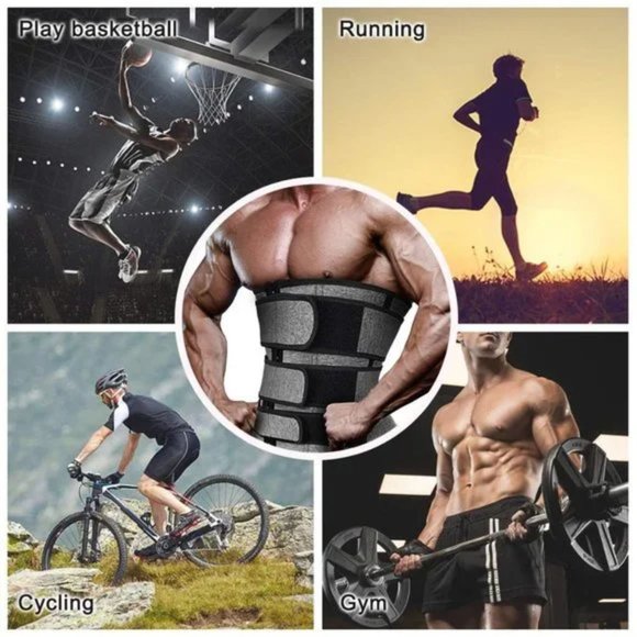 MENS Waist Trainer Slimming Grey S2 - Picture 7 of 8